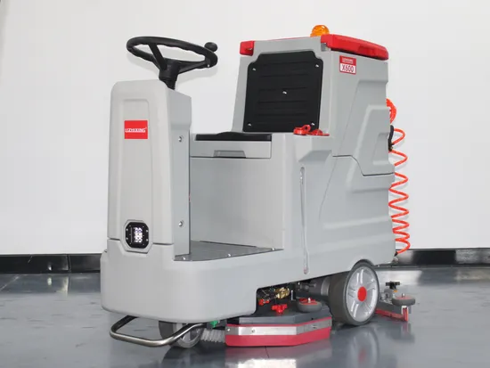 Ride on Scrubber Dryer Double Brush Cleaner Indoor Floor Ground Cleaning Scrubber Machine